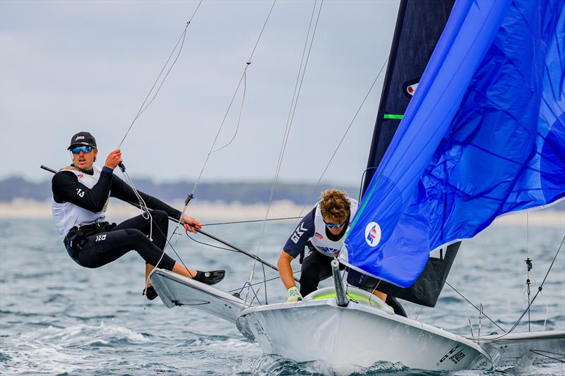 Seb Menzies/George Lee Rush (NZL) - 2026 49er Worlds at Quiberon -  Day 6 - May 17, 2026 - photo © Sailing Energy