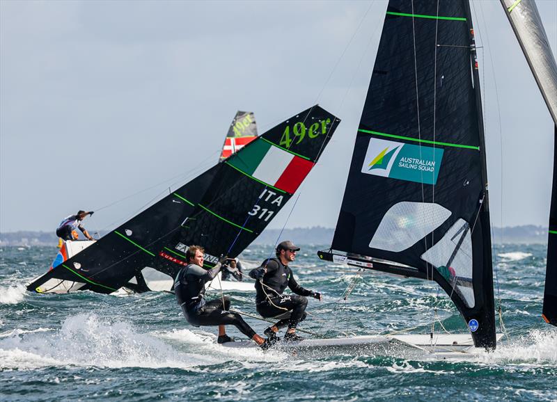 Italy and Australia - 2026 49er Worlds - Quiberon -  Day 2 - May 13, 2026 - photo © Sailing Energy