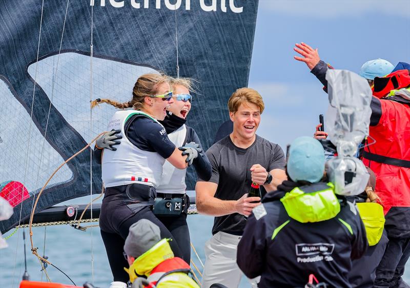 New 49erFX World Champions Pia Dahl Andersen and Nora Edland - photo © Sailing Energy / 49er and Nacra Class