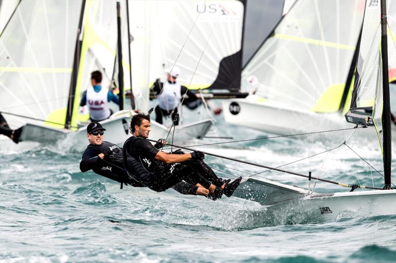Peter Burling and Blair Tuke during the 49er Worlds 2019 in Auckland, New Zealand - photo © Sailing Energy