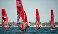 Farrah Hall (USA) in front at 2021 West Marine US Open Sailing – Miami © Allison Chenard