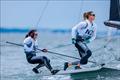 Alex Maloney and Molly Meech had a dramatic opening day in the 49erFX. © Sailing Energy / World Sailing