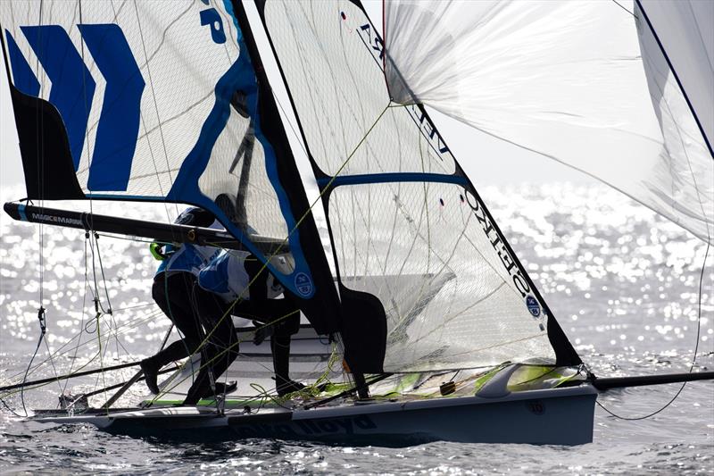 ISAF Sailing World Cup Mallorca day 1 photo copyright Richard Langdon / www.oceanimages.co.uk taken at  and featuring the 49er FX class