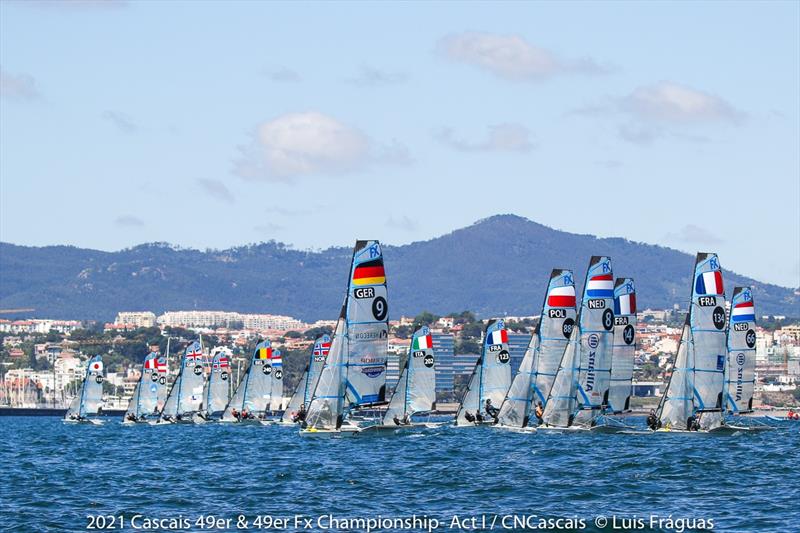 Cascais 49er & 49erFx Championship day 5 - photo © Luis Fráguas