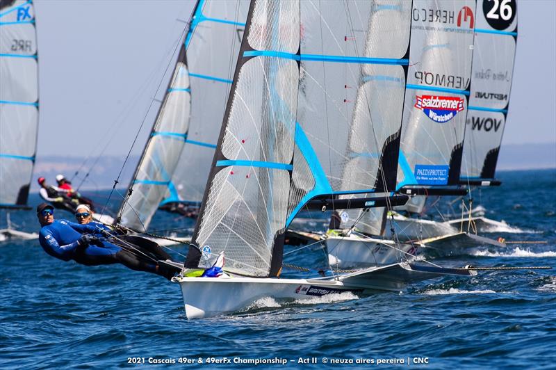 Cascais 49er & 49erFx Championship ACT II day 1 - photo © Neuza Aires Pereira