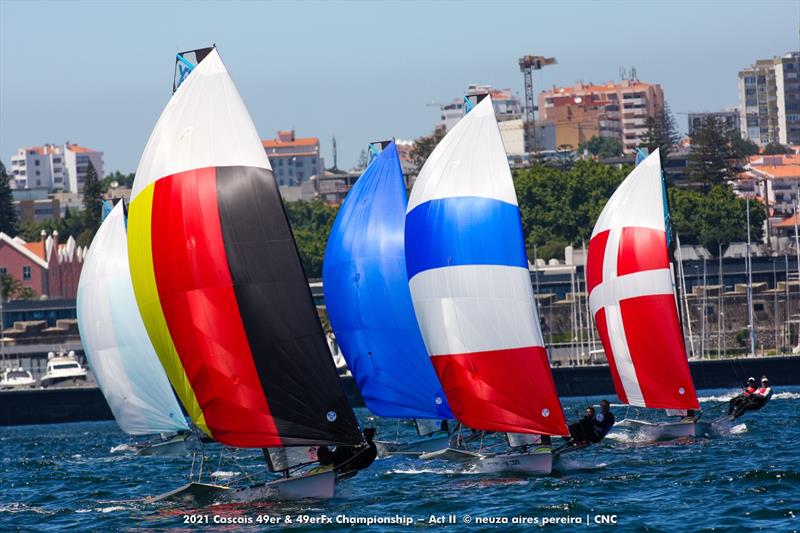 Cascais 49er & 49erFx Championship ACT II day 1 - photo © Neuza Aires Pereira