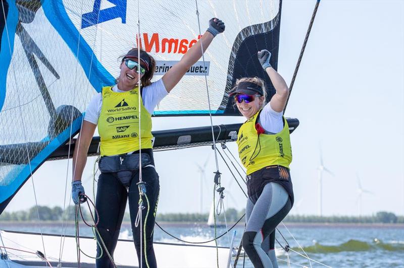 2021 Hempel World Cup Series – Allianz Regatta photo copyright World Sailing taken at Regatta Center Medemblik and featuring the 49er FX class