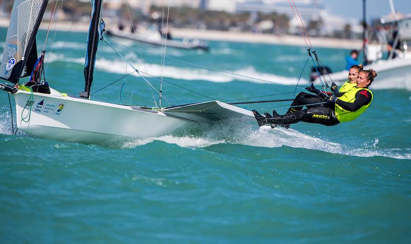 Victoria Jurczok and Anika Lorenz (GER) - Miami 2018 World Cup Series - photo © Jesus Renedo / Sailing Energy