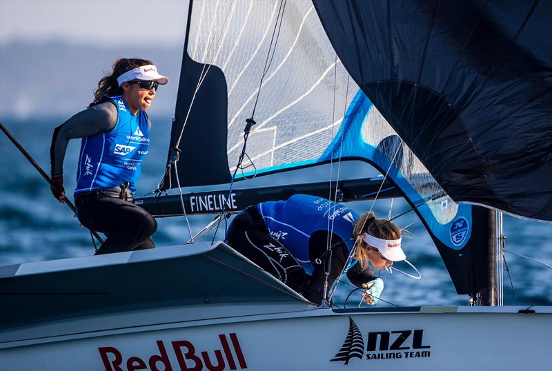 Medal Racing - Sailing World Cup Hyeres, April 28, 2018 - photo © Jesus Renedo / Sailing Energy