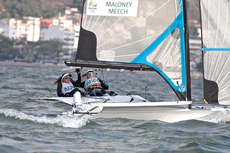 Alex Maloney and Molly Meech (NZL) - 49erFX 2016 Olympic Regatta, Rio de Janeiro - photo © Richard Gladwell