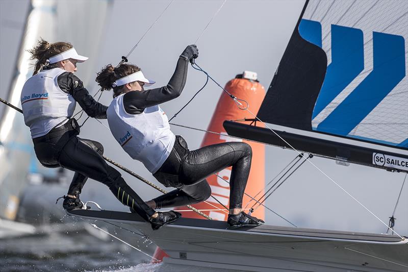 Annemiek Bekkering and Annette Duetz (NED) - 49erFX - 2018 Medemblik Regatta - Day 1 - photo © Sander van der Borch