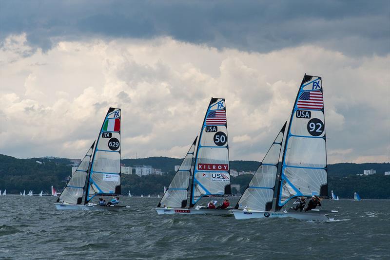 2018 49er, 49erFX and Nacra 17 European Championship - Day 2 photo copyright Drew Malcolm - www.drewmalcolm.com.au taken at  and featuring the 49er FX class