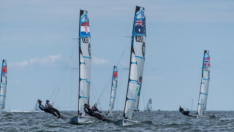 2018 49er, 49erFX and Nacra 17 European Championship - Day 3 - photo © Drew Malcolm - www.drewmalcolm.com.au