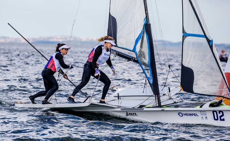 Alex Maloney and Molly Meech (NZL) 49er FX - 2018 Hempel Sailing World Championships, Aarhus, Denmark - photo © Sailing Energy