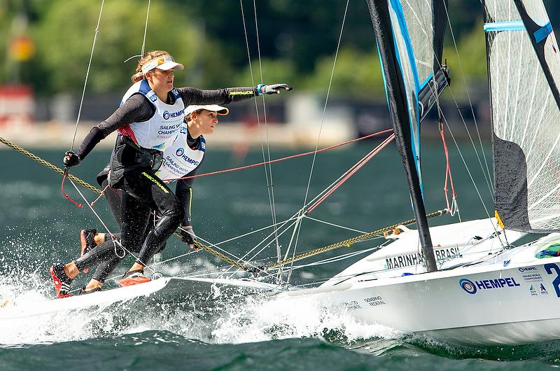 Martine Grael - 49erFX - Day 11 - Hempel Sailing World Championships, Aarhus, Denmark, August 2018 - photo © Sailing Energy / World Sailing