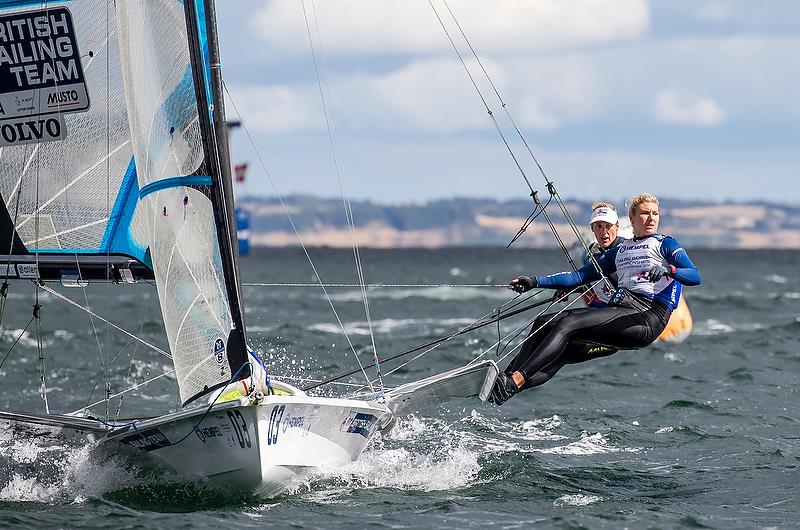 49er FX (GBR) - Day 11 - Hempel Sailing World Championships, Aarhus, Denmark, August 2018 - photo © Sailing Energy / World Sailing