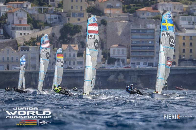 2018 49er, 49erFX & Nacra 17 Junior World Championships photo copyright Pierick Jeannoutot taken at  and featuring the 49er FX class