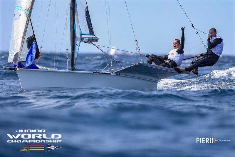 2018 49er, 49erFX & Nacra 17 Junior World Championships photo copyright Pierick Jeannoutot taken at  and featuring the 49er FX class