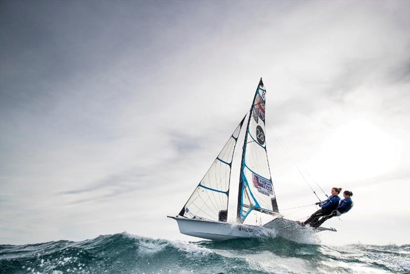 Nacra 17, 49er and 49erFX European Championship photo copyright Lloyd Images / RYA taken at Weymouth & Portland Sailing Academy and featuring the 49er FX class