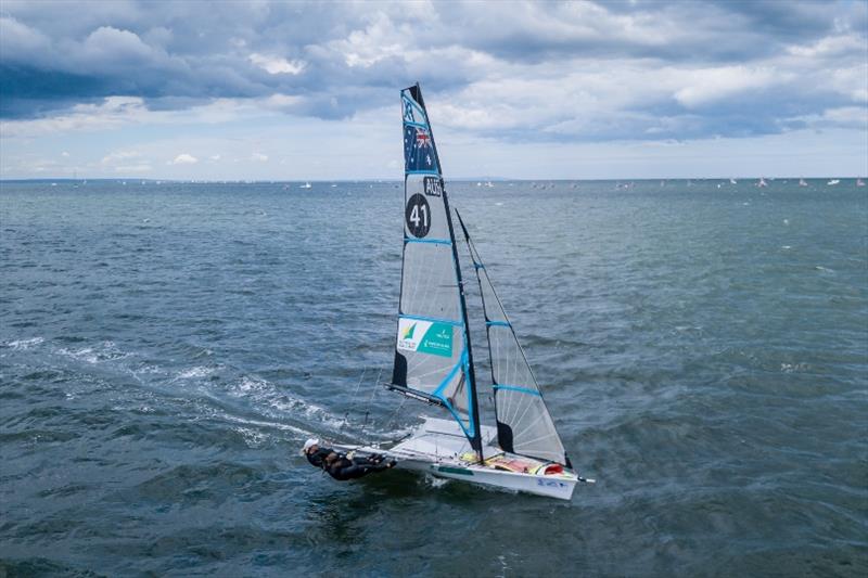 Tess Lloyd (VIC) and Jaime Ryan (QLD) - 2018 Sail Melbourne International, Day 4 - photo © Beau Outteridge