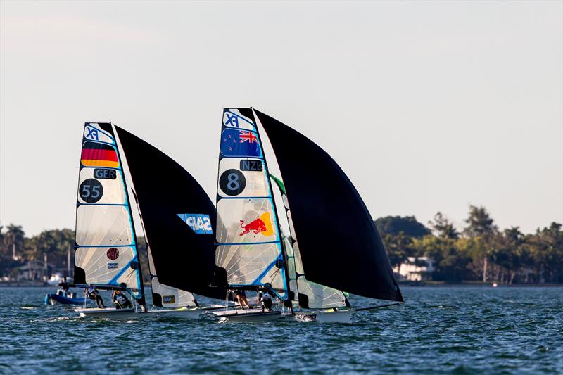 Alex Maloney and Molly Meech (NZL) - 49erFX - Day 1  - Hempel Sailing World Cup Miami - January 29, 2019 - photo © Sailing Energy / World Sailing