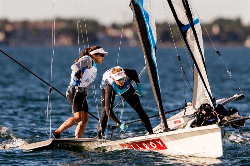 Alex Maloney and Molly Meech (NZL) - 49erFX - Day 1  - Hempel Sailing World Cup Miami - January 29, 2019 - photo © Sailing Energy / World Sailing