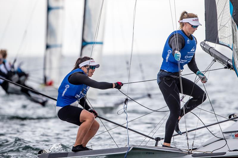 Alex Maloney and Molly Meech (NZL) - 49erFX - Day 2 - Sailing World Cup Miami, January 30, 2019 photo copyright Sailing Energy / World Sailing taken at Miami Yacht Club and featuring the 49er FX class