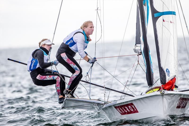 Stephanie Roble and Margaret Shea - 2019 Hempel World Cup Series Miami photo copyright Jesus Renedo / Sailing Energy / World Sailing taken at  and featuring the 49er FX class