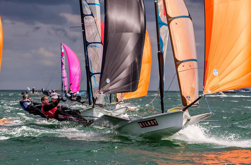 Stephanie Roble and Margaret Shea - 2019 Hempel World Cup Series Miami  photo copyright Jesus Renedo / Sailing Energy / World Sailing taken at  and featuring the 49er FX class
