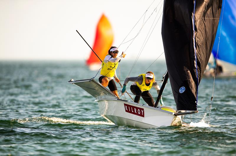 Alex Maloney and Molly Meech (NZL) 49erFX - Sailing World Cup Miami - February 2019 - photo © Sailing Energy / World Sailing