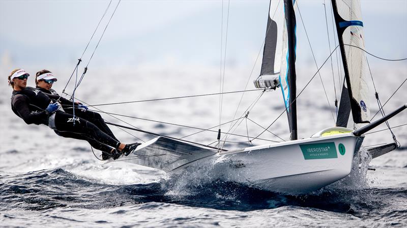 Alex Maloney and Molly Meech - 49er FX - NZL Sailing Team - Trofeo Princesa Sofia Iberostar - Day 2 - April 2, 2019 - photo © Sailing Energy