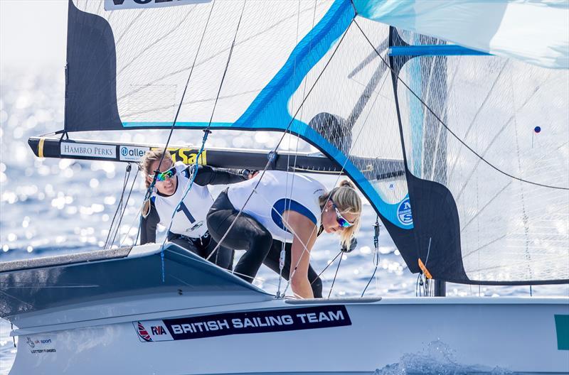 Charlotte Dobson and Saskia Tidey on day 3 of Trofeo Princesa Sofia Iberostar - photo © Jesus Renedo / Sailing Energy