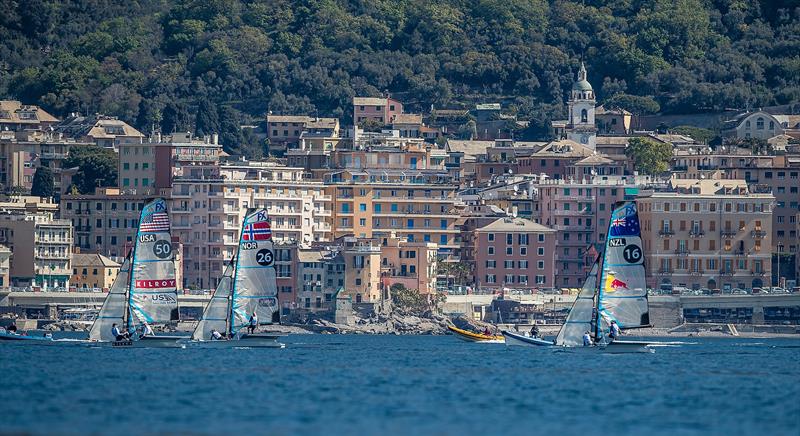 - 49erFX - NZL- Day 6 - Hempel Sailing World Cup - Genoa - April 2019 - photo © Jesus Renedo / Sailing Energy