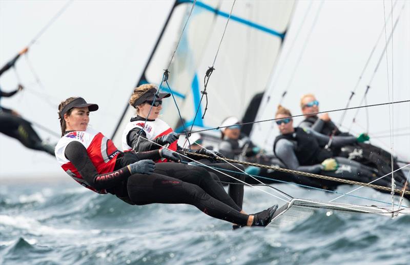 Day 4 of the Volvo Nacra 17, 49er and 49er FX European Championship photo copyright Drew Malcolm taken at Weymouth & Portland Sailing Academy and featuring the 49er FX class