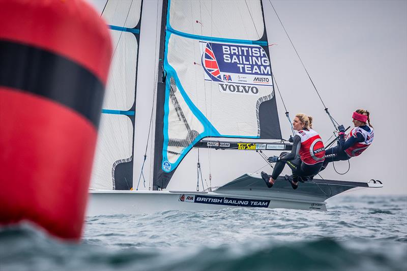 Day 5 of the Volvo Nacra 17, 49er and 49er FX European Championship photo copyright Nick Dempsey / RYA taken at Weymouth & Portland Sailing Academy and featuring the 49er FX class