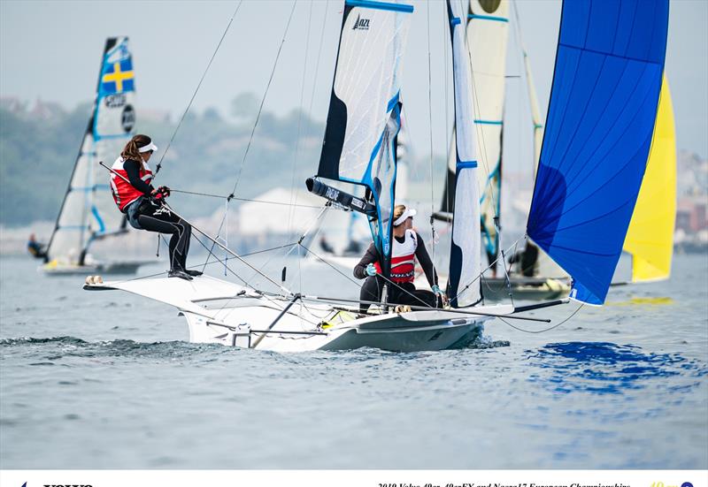 Alex Maloney and Molly Meech - NZL - Day 5 - European 49erFX Championships - Weymouth - May 2019 - photo © Drew Malcolm