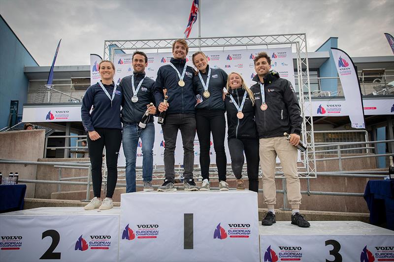 Volvo 49er, 49erFX, Nacra 17 European Championship 2019 photo copyright Nick Dempsey / RYA taken at Weymouth & Portland Sailing Academy and featuring the 49er FX class