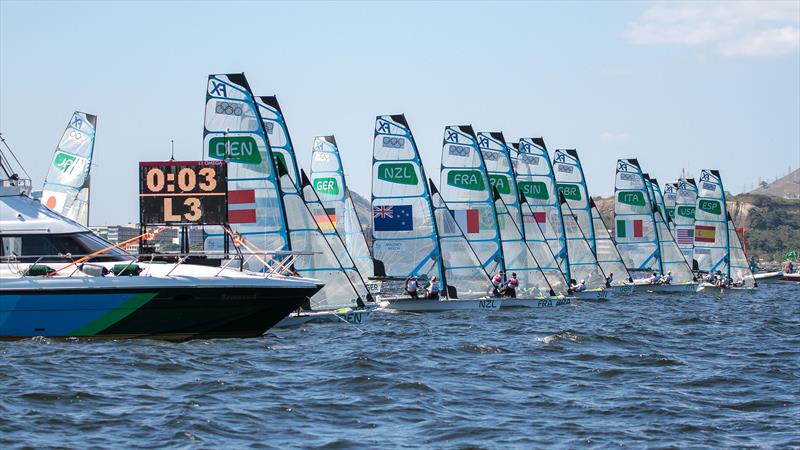 The 49erFX is one of only three classes/Events that were sailed in the 2020 Olympics that will return to Marseille in 2024  photo copyright Richard Gladwell taken at Iate Clube do Rio de Janeiro and featuring the 49er FX class