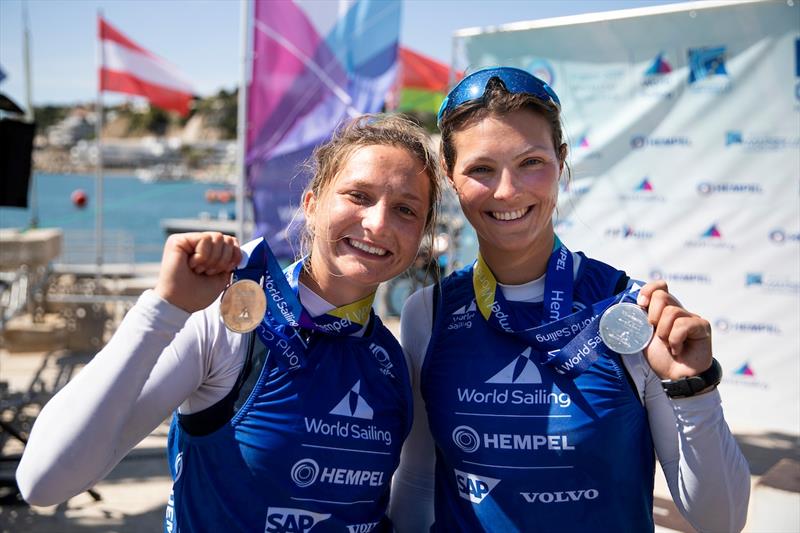 Poland's Aleksandra Melzacka and Kinga Loboda - Hempel World Cup Series Final photo copyright Tomas Moya / Sailing Energy / World Sailing taken at  and featuring the 49er FX class