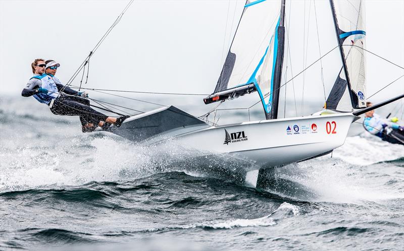 Alex Maloney, Molly Meech (NZL) - 49erFX - Enoshima ,Round 1 of the 2020 World Cup Series - August 29, 2019 - photo © Jesus Renedo / Sailing Energy / World Sailing