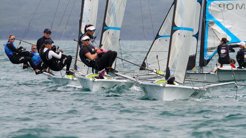 49erFX - Hyundai World Championships, Oceania Championship, Day 3, November 27,  2019, Royal Akarana Yacht Club photo copyright Richard Gladwell / Sail-World.com taken at Royal Akarana Yacht Club and featuring the 49er FX class