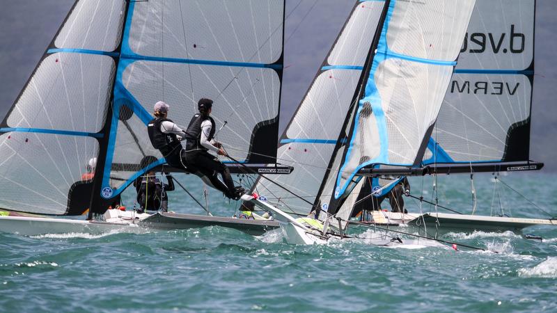 49er FX - Hyundai World Championships, Oceania Championship, Day 2, November 26, 2019 , Royal Akarana Yacht Club photo copyright Richard Gladwell / Sail-World.com taken at Royal Akarana Yacht Club and featuring the 49er FX class