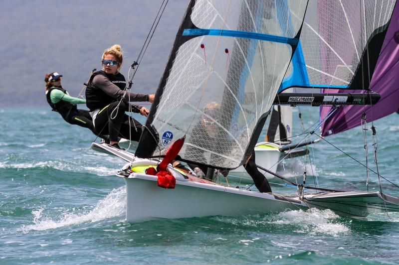 49er FX - Hyundai World Championships, Oceania Championship, Day 2, November 26, 2019 , Royal Akarana Yacht Club photo copyright Richard Gladwell / Sail-World.com taken at Royal Akarana Yacht Club and featuring the 49er FX class