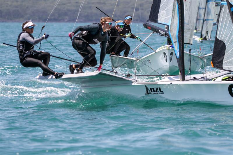 Alex Maloney and Molly Meech (NZL) - 49er FX - Hyundai Worlds - Day 2 , December 4, 2019, Auckland NZ - photo © Richard Gladwell / Sail-World.com