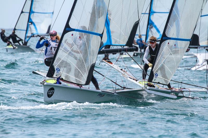 Alexandra Stalder & Silvia Speri (ITA) - 49er FX - Hyundai Worlds - Day 4, December 6, , Auckland NZ - photo © Richard Gladwell / Sail-World.com