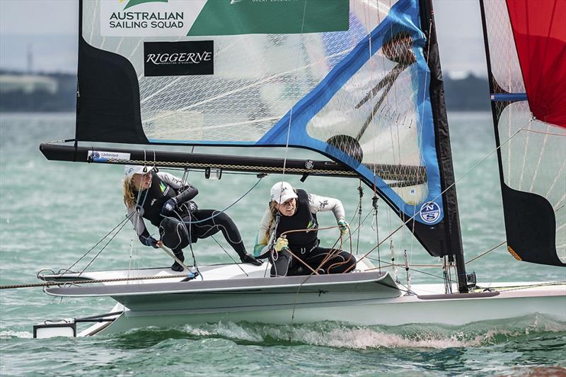 Australian Team at 2020 49er and Nacra 17 World Championships photo copyright Australian Sailing Team taken at Royal Geelong Yacht Club and featuring the 49er FX class