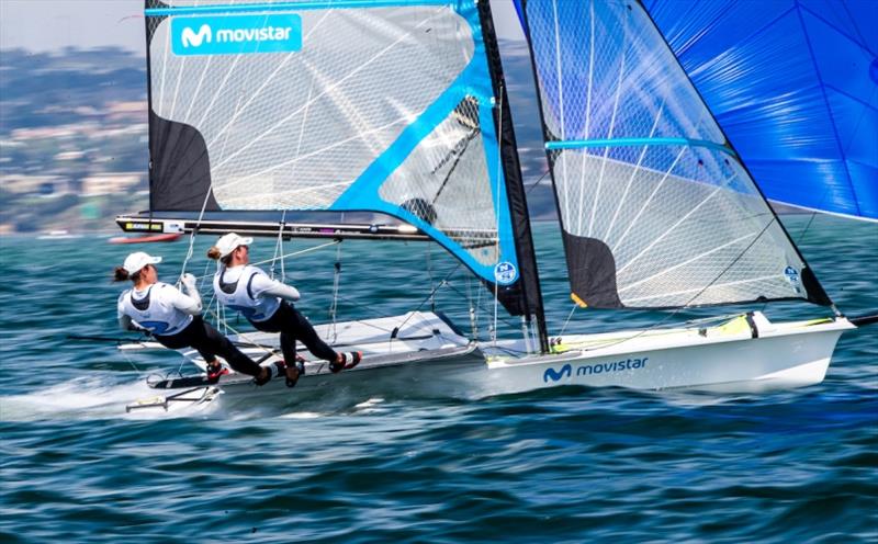 Tamara Echegoyen and Paula Barcelo - 2020 49er, 49er FX & Nacra 17 World Championship, day 4 - photo © Jesus Renedo / Sailing Energy