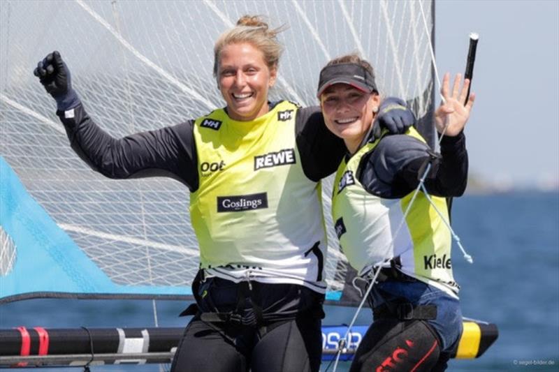 Victoria Jurczok/Anika Lorenz (VSaW) could make the fight for the 49erFX Olympic ticket exciting by defending their title in Kiel photo copyright www.segel-bilder.de taken at Kieler Yacht Club and featuring the 49er FX class