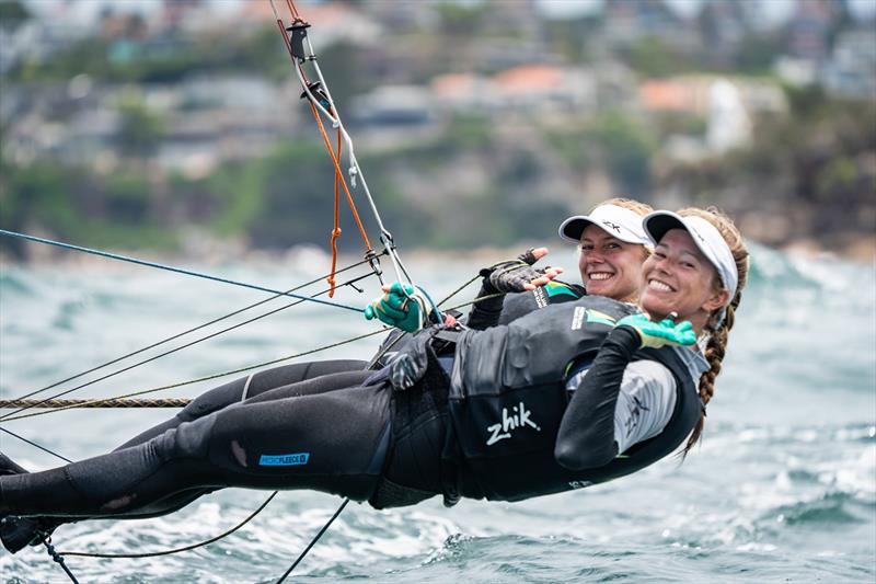 Tess Lloyd and Jaime Ryan - Sail Sydney photo copyright Beau Outteridge taken at Australian Sailing and featuring the 49er FX class