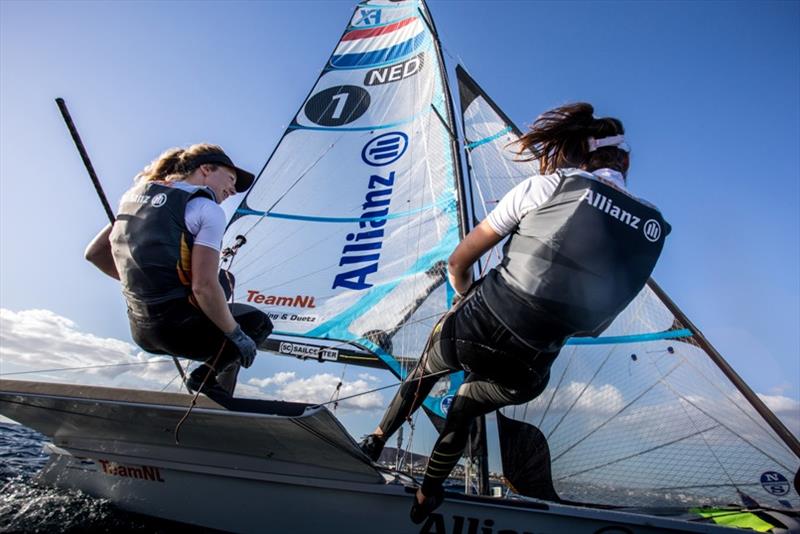 Annemiek Bekkering and Annette Duetz - Team Allianz photo copyright Richard Langdon / Ocean Images taken at  and featuring the 49er FX class